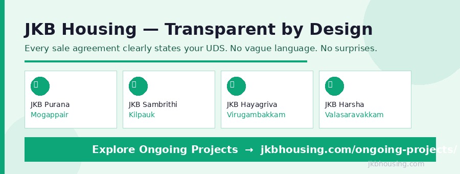 JKB Housing - transparent by design, every sale agreement clearly states your UDS